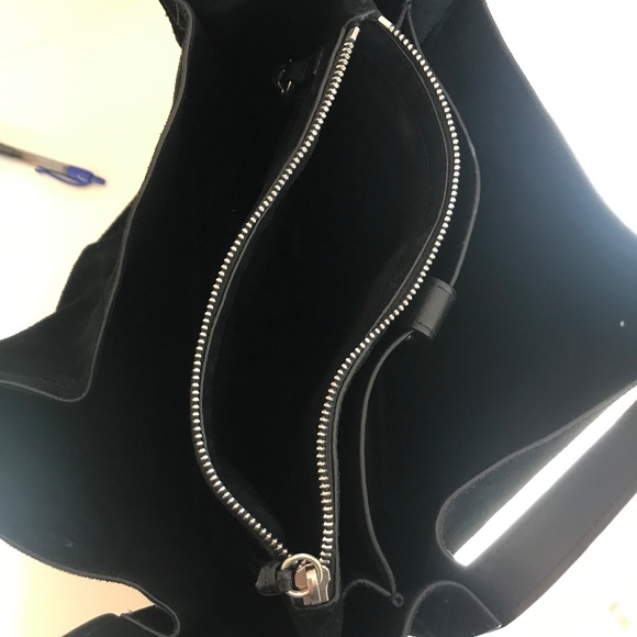 rag & bone Black Suede and Leather Tote - Picture 3 of 4